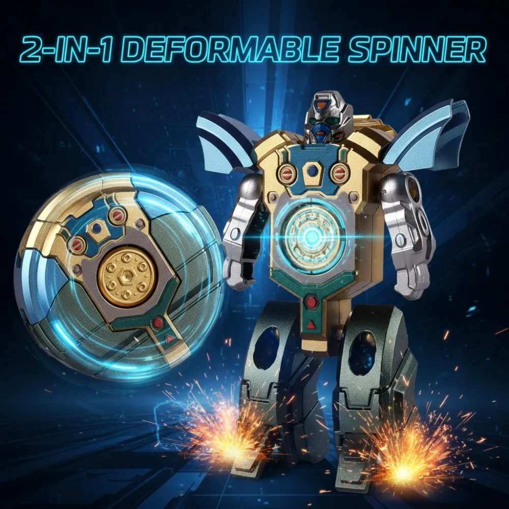 Mini Roboter Transformation Fidget Spinner ABS Hand Spinner Spielzeug Antistress Stress Relief Erwachsene Sensorische Spielzeug für Kinder Geschenk