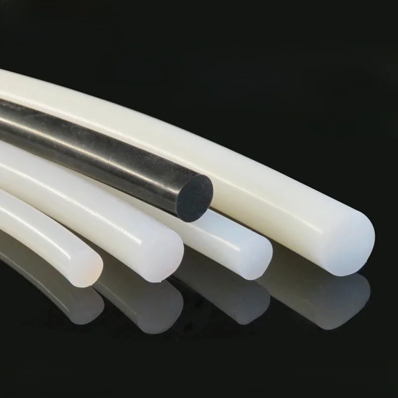 Bandes d'étanchéité de garniture de joint en caoutchouc, joint torique, étanche, haute température, degré, blanc, noir, solide, silicone, diamètre 1mm-20mm