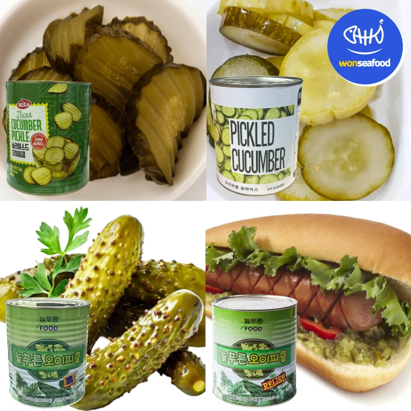 Rebanada de agujero en picado de pepino, relish, 3kg