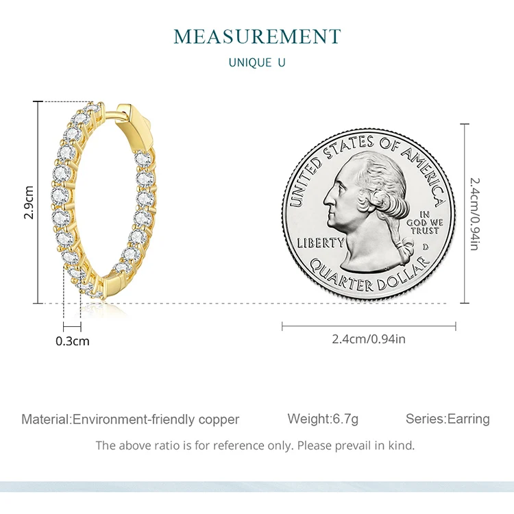 Bamoer Simple Flower Series Hoop Earrings Fashion Piercing Ear Buckles for Women Fine Wedding Jewelry Gifts