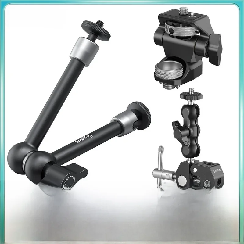 SmallRig DSLR Camera Regulowany uchwyt monitora kamery Obrotowy i uchylny regulowany uchwyt monitora z mocowaniem w stylu ARRI 2903 — zdjęcie 2
