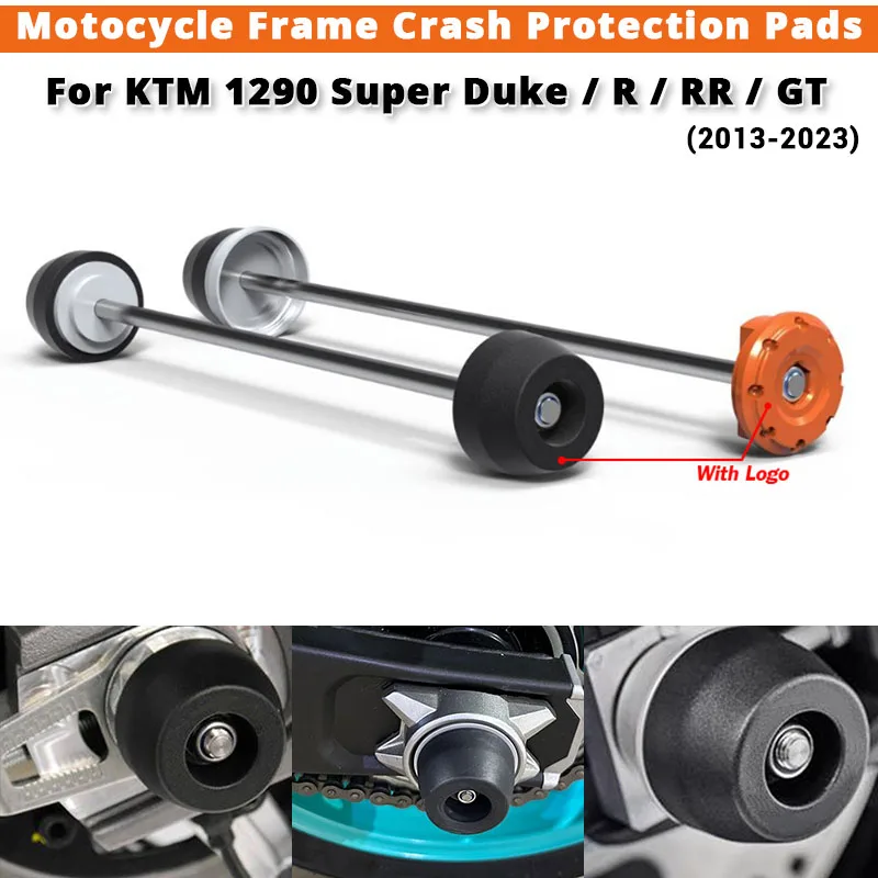 For KTM 1290 Super Duke 1290 Super DukeR 1290 Super DukeRR 1290 Super DukeGT 2013-2023 Spindle Front Rear Wheel Crash Protection