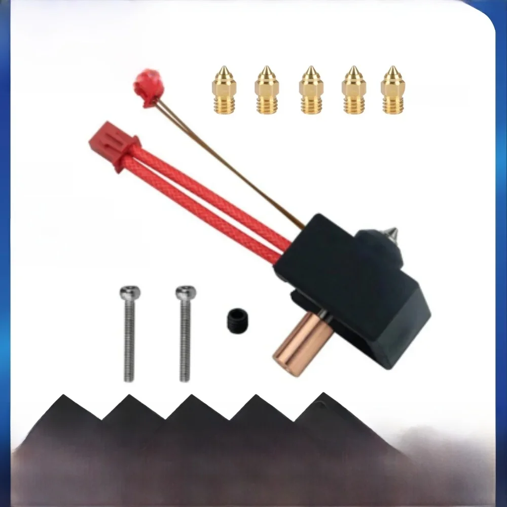 Sprite Extruder Upgrade Heater Block Kit dla Creality, Ender 3 S1 Pro Hotend z 5 miedzianymi dyszami i 4 silikonowymi skarpetkami — zdjęcie produktu 7