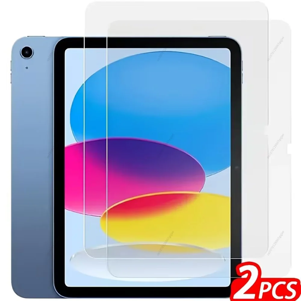 Protetor de tela de vidro temperado, 2 peças, para ipad 10ª geração (2022), ipad 11 (2025), filme de toque sensível resistente a arranhões