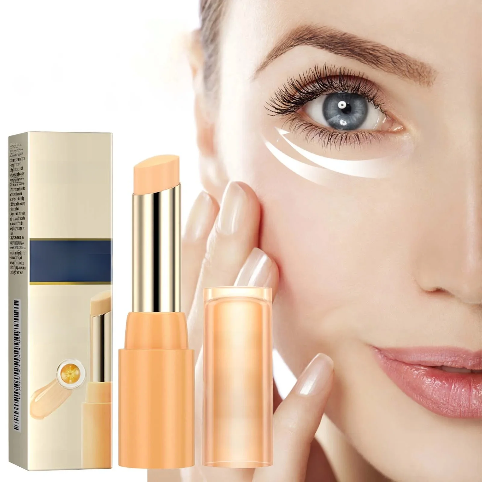 Baume pour les yeux à la vitamine C, hydratant, élimination des cernes, réduit les ridules, Anti-poches, crème éclaircissante pour les yeux