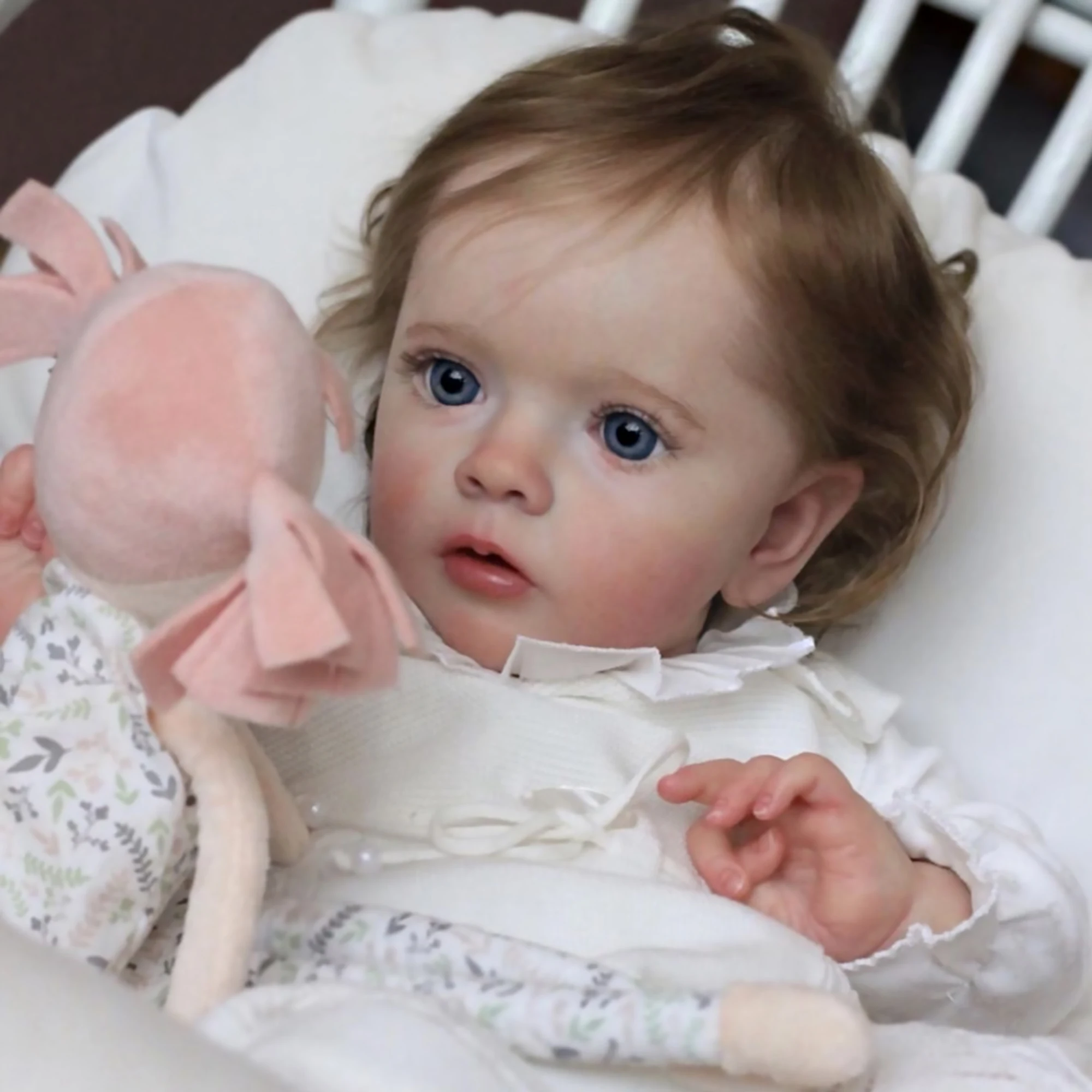 

23-24" Missy Bebe Reborn Dolls High Quality Handmade Painted Princess Reborn Baby Dolls With Rooted Hair Muñecas Para Niñas