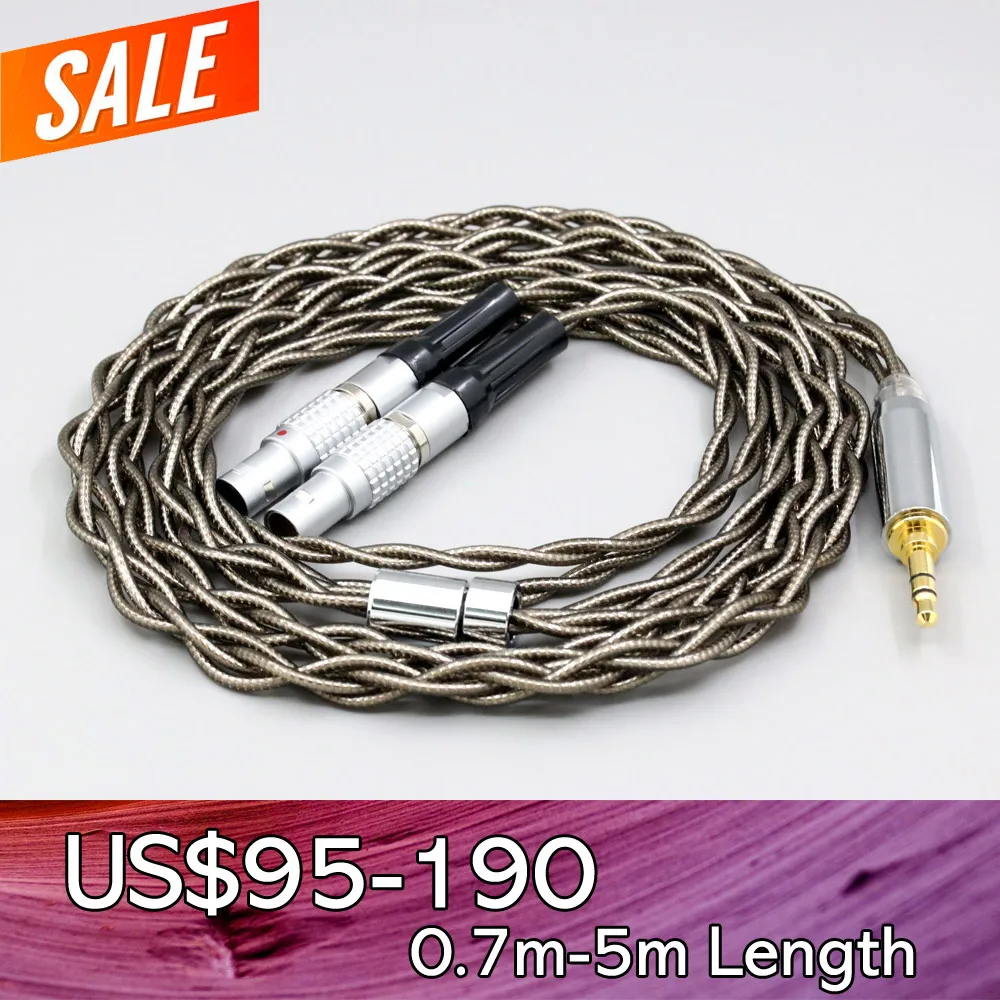 

99% Pure Silver Palladium + Graphene Gold Shielding Earphone Cable For Focal Utopia Fidelity Circumaural Headphone LN008198