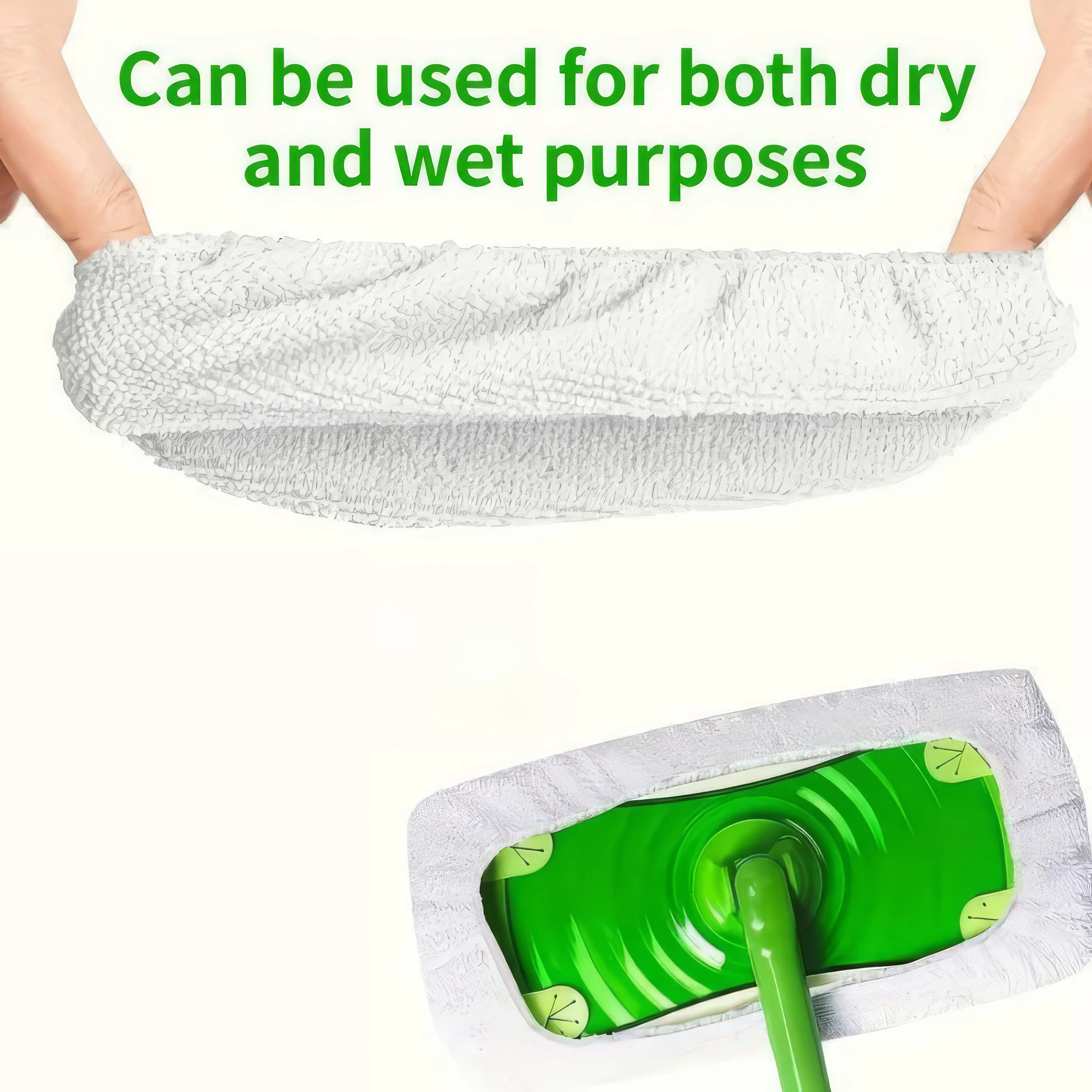 3 pares de paños de fregona verdes, blancos y grises, duraderos y resistentes a moho, adecuados para uso comercial y doméstico