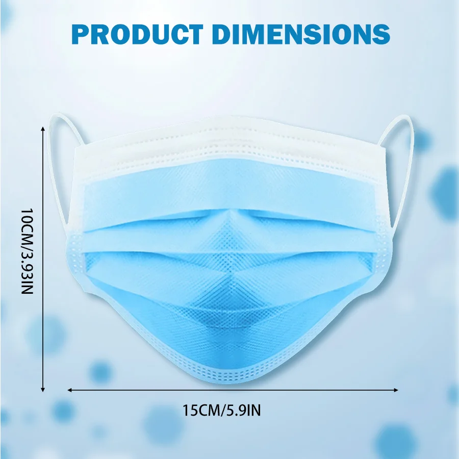 100 Stück Einweg-Schutzmasken für Schönheitsprofessionals – atmungsaktives Design, sichere Passform, perfekt für Kosmetikerinnen