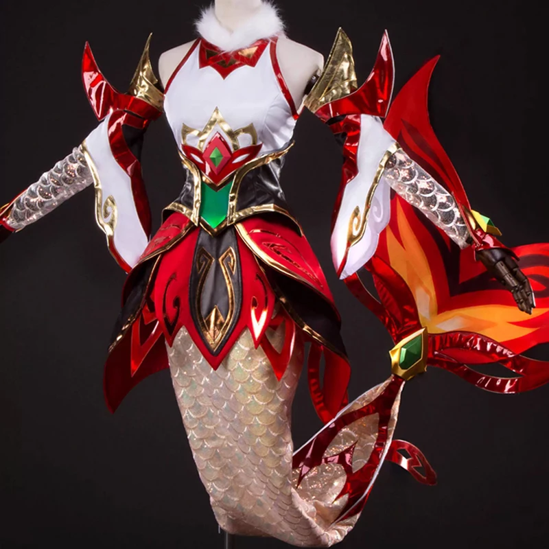 

High quality Fabric LOL Mythmaker Nami Cosplay Costume Women Game Uniform Halloween Suits Anime Outfits Female Costumes Clothes