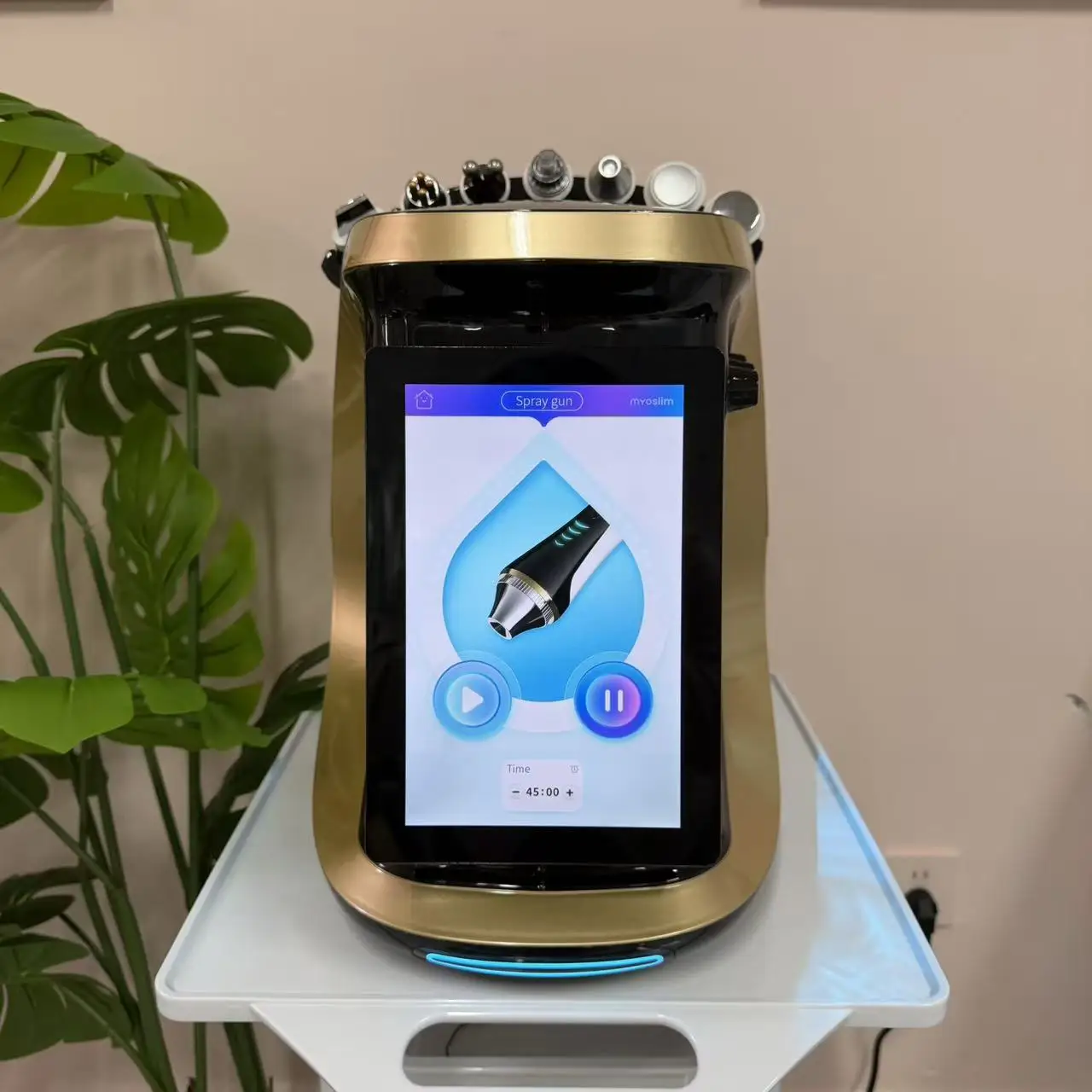 جديد 7 في 1 الذكية الجليد الأزرق هيدرا الأكسجين جلدي الوجه آلة تنظيف الجلد محلل الجلد جلدي الوجه Aquafacial