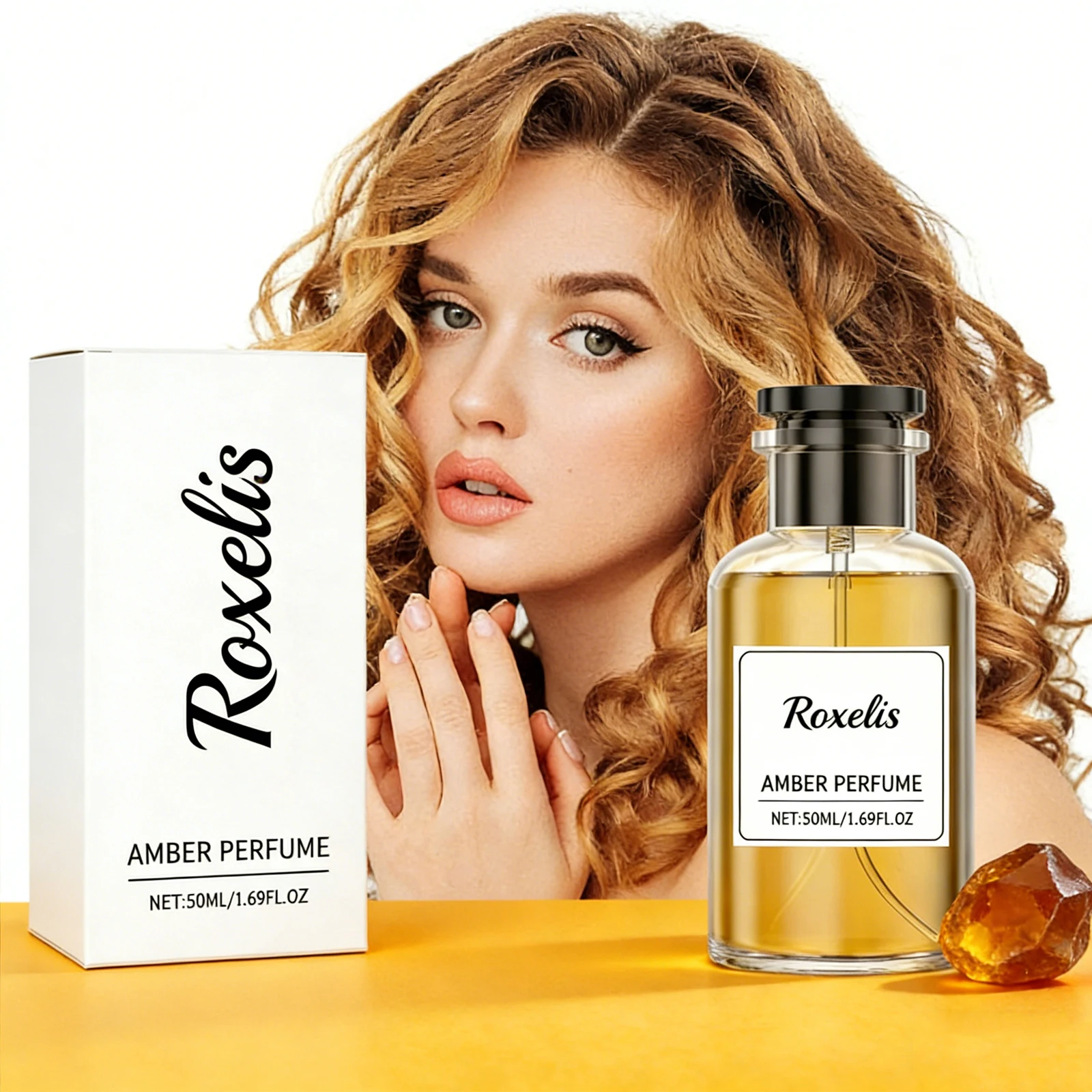 

Roxelis 50ml Amber Ebony Niche Perfume Fresh Charming Elegant Long Lasting Natural Fragrance Exuding Refined Charm