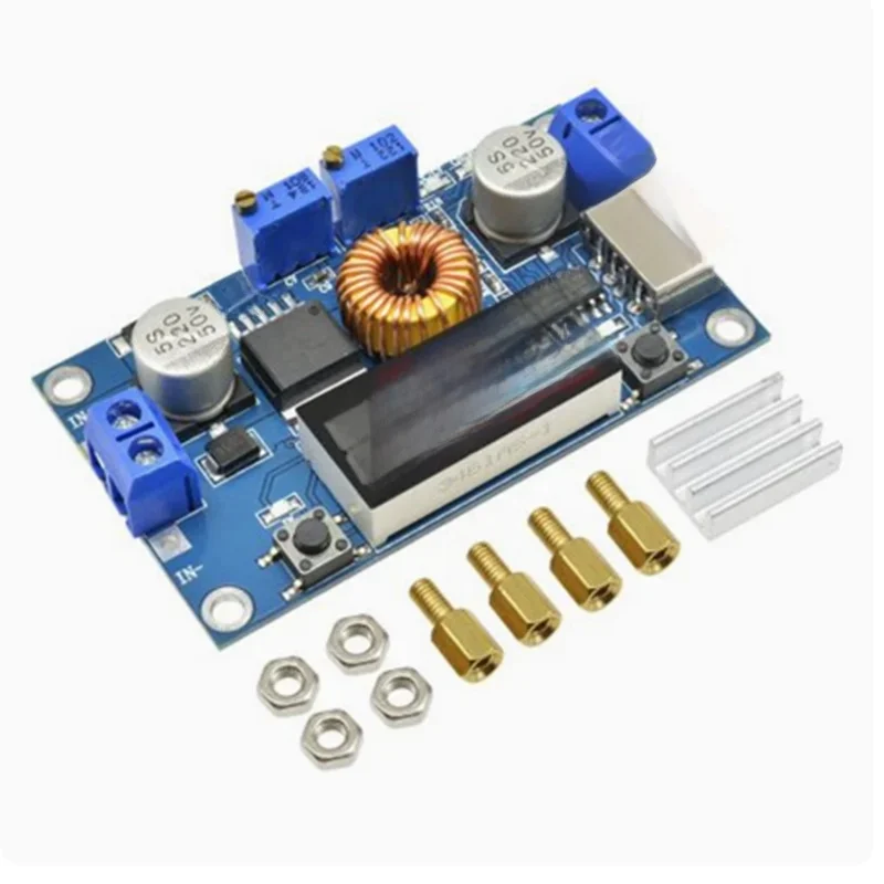 5A 75W XL4015 Przetwornica DC-DC Regulowany moduł ładowarki Step-Down Przetwornica Step Down Sterownik LED z czerwonym woltomierzem — 2