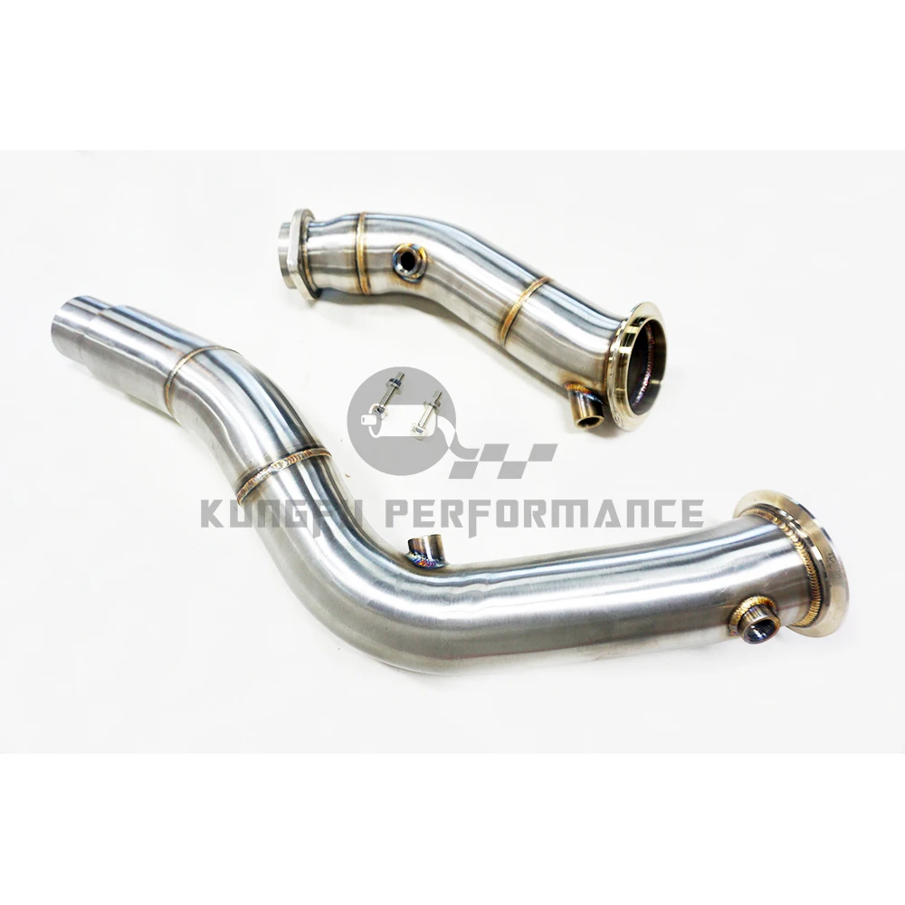 KUNGFU PERFORMANCE SS304 3.0'' Competition Downpipe For B M W S55 F80 M3 F82 M4 F83 3.0T 2015-2019