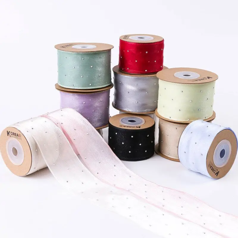 

9 Yards 40mm Tulle Ironed Snow Yarn Ribbon DIY Handmade Material Headwear Hair For Bows Clothing Accessories Home Decoration