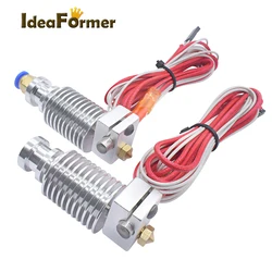 E3D V6 Hotend 12V 24V 0.4mm meme uzun/kısa için 1.75/3.0mm Filament bowdendoğrudan ekstruder 3D yazıcı parçaları ve aksesuarları