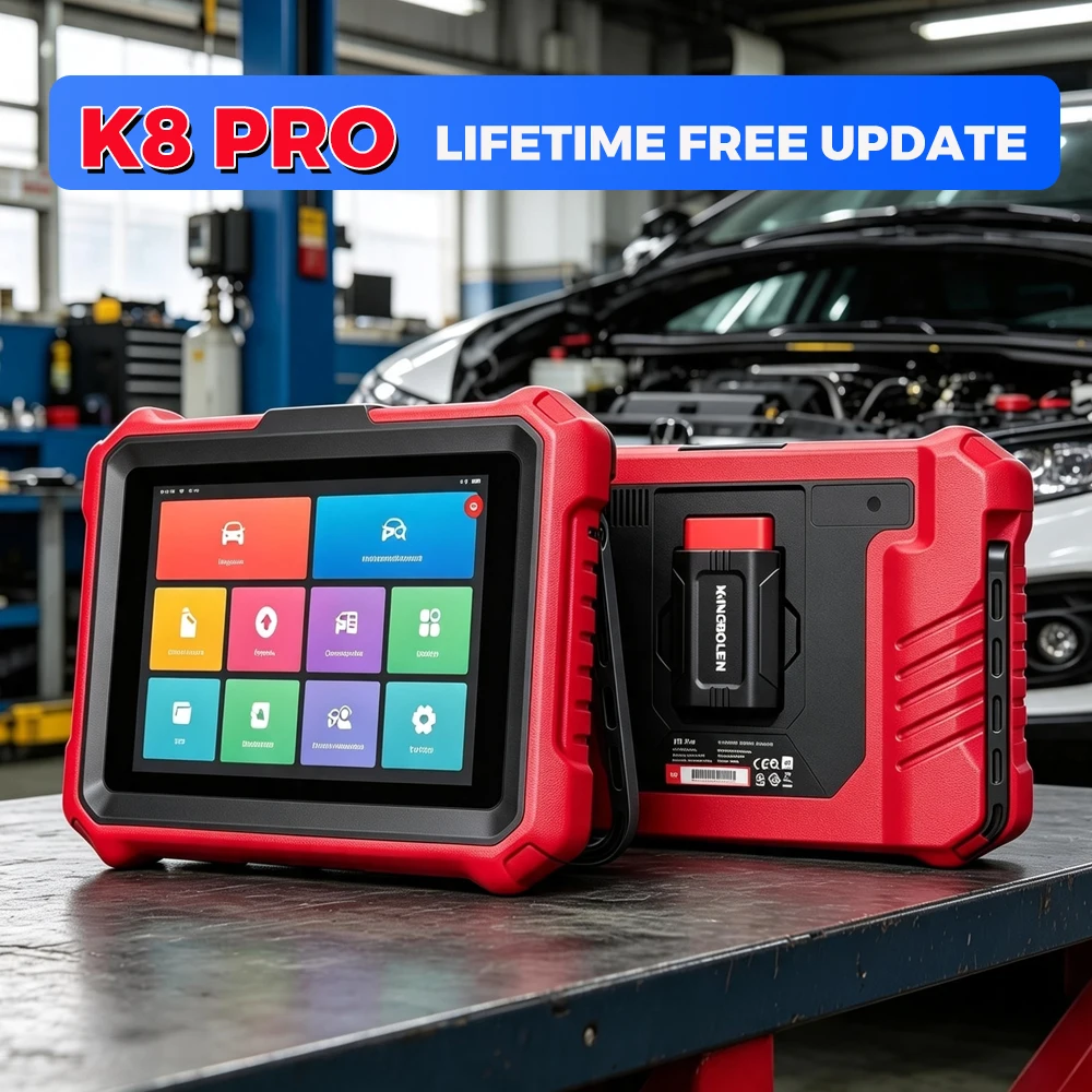 [Kostenlose lebenslange Updates] KINGBOLEN K8 PRO ELITE Auto-Diagnosegerät Vollsystem-ECU-Codierung 40 Servicefunktionen Bidirektionaler OBD2-Scanner