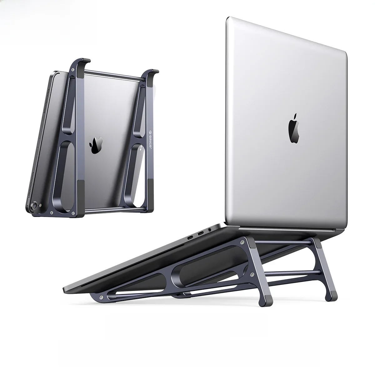 ORICO Laptop pionowy stojak aluminiowy Fordable uchwyt na tablet 2 w 1 wspornik podtrzymujący zdejmowany do stojaka Macbook 10-17,4 cala — zdjęcie produktu 7