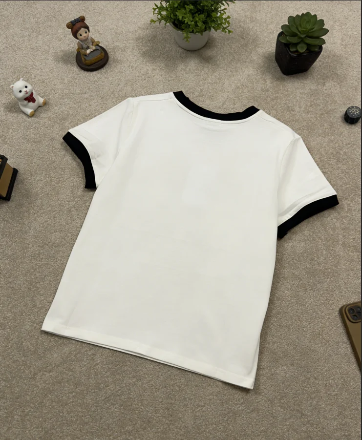 

Элитный женский топ контрастных цветов для весны и лета, новая модель, повседневная верхняя одежда, модный топ.