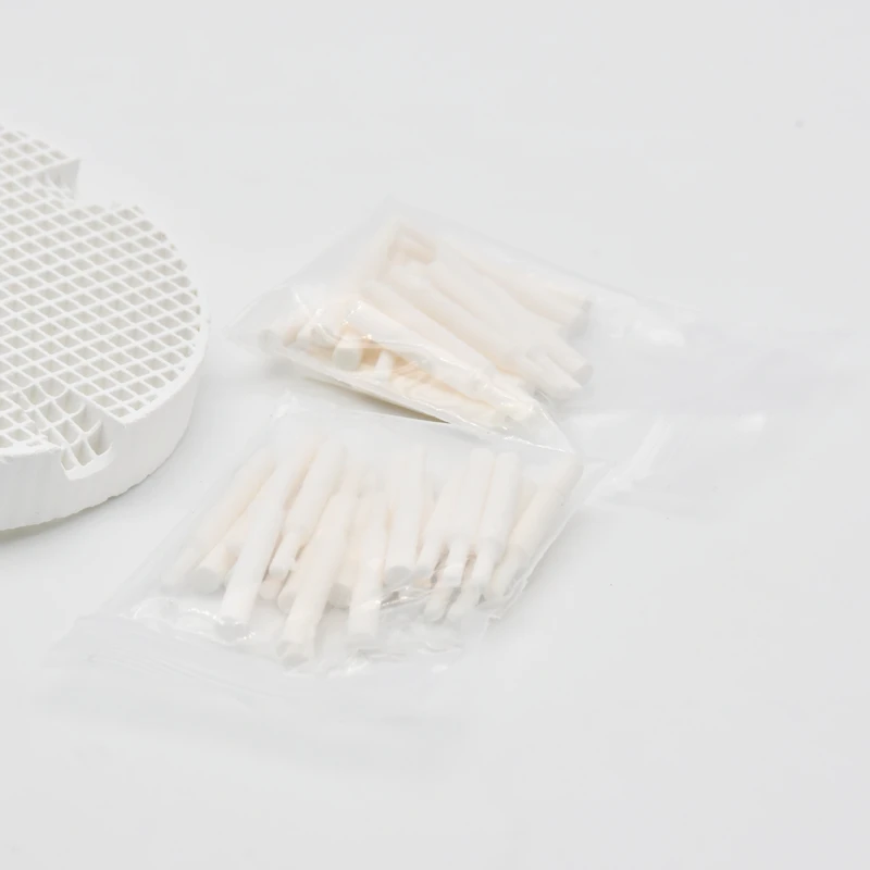 XANGTECH 2 Trays + 40 Pins Dental Honeycomb Firing Trays Circle Plate Hold Rack and Zirconia Ceramic Pins For Sintering