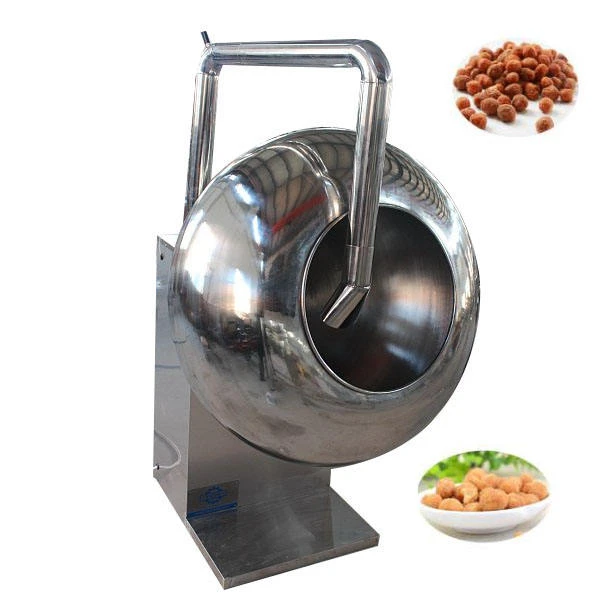 Snack Seasoning Machine Food Flavoring Mixer Almond Sugar Syrup Small Candy Chocolate Coating Machine