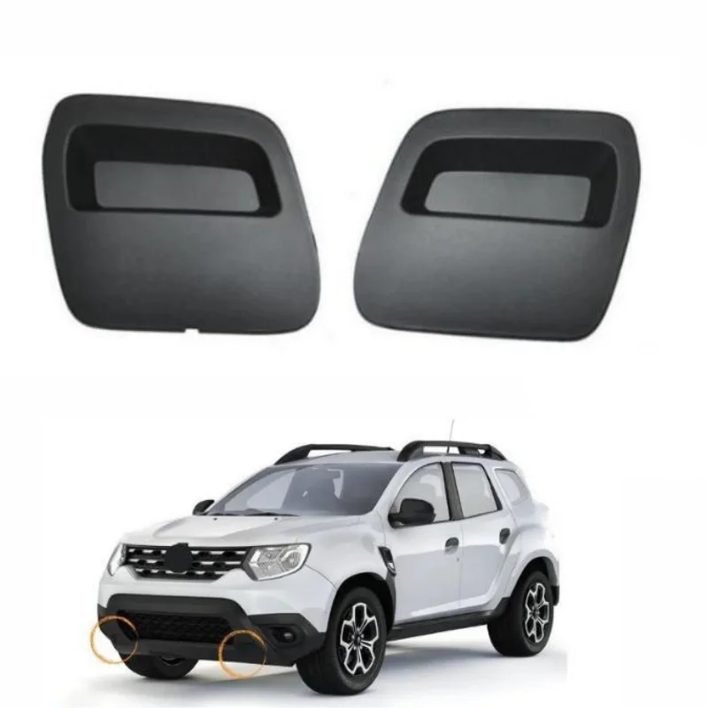 Fit For Dacia Duster 2018 after front bumper tow iron cover 2 piece right and left set reference 620721430R 620724861R auto parts