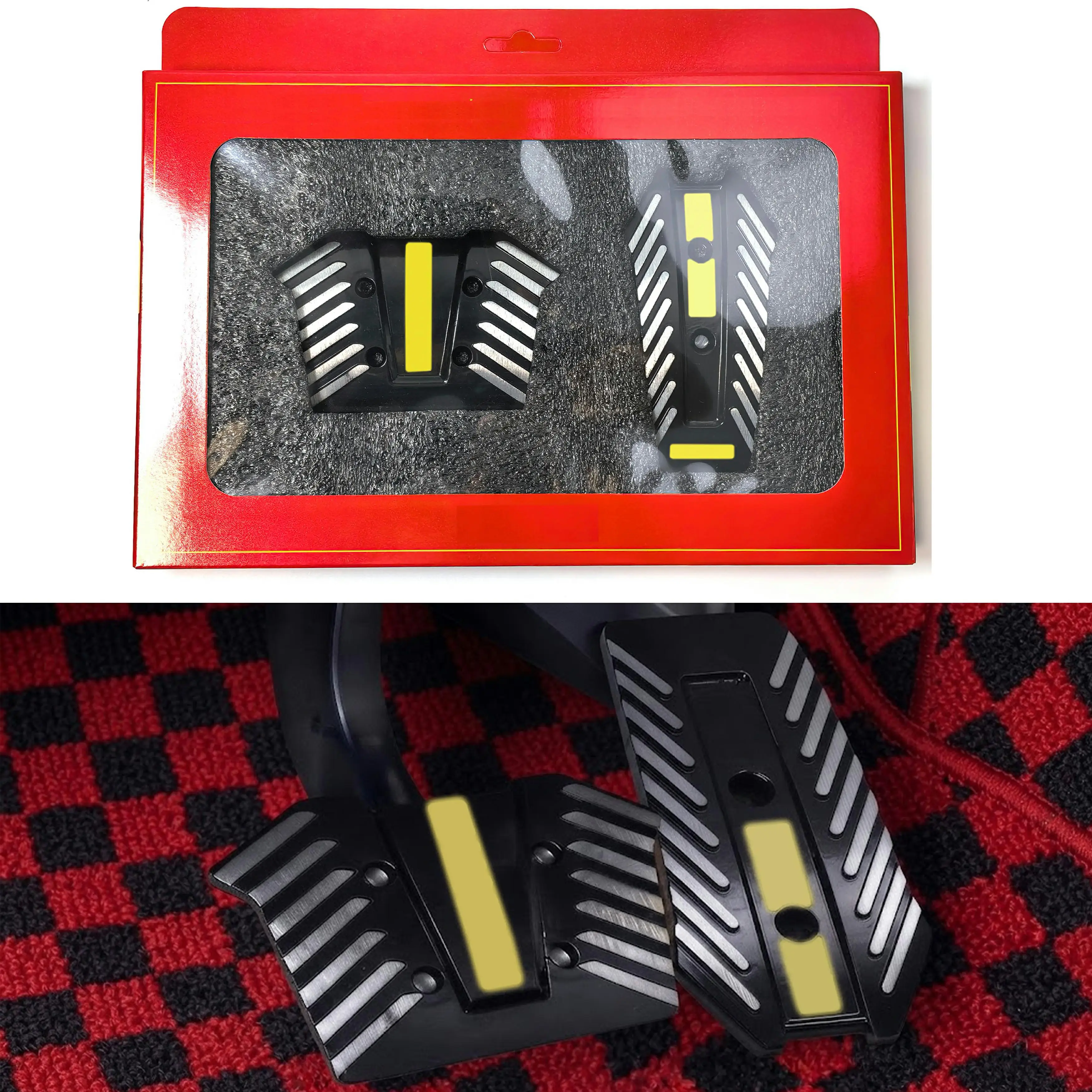 1set Car Pedal Protection Cover Car Brake Accelerator Pedal Manual Gear Pedal For Car Universal Pedal