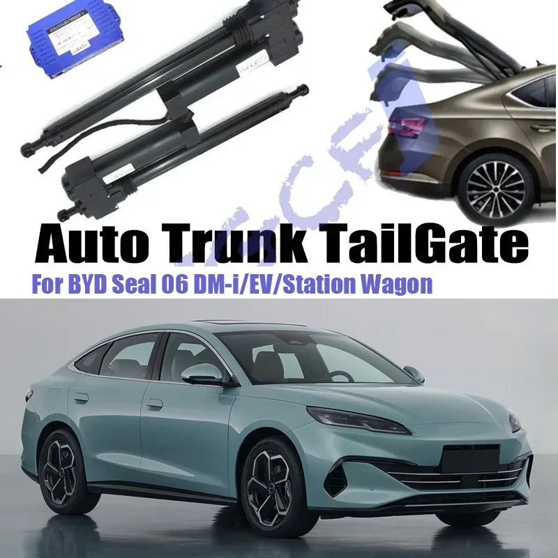 

Для BYD Seal 06 DM-i/EV/Station Wagon 2024 2025+ Автомобильный силовой подъемник багажника Электрический люк Стойка задней двери Автоматический привод задней двери