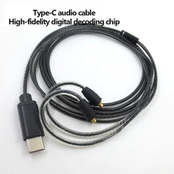 Type-c to MMCX interface USBC to MMCX Earphone Cable For SE215 SE315 SE425 SE535 SE846 headphone plug-in Audio cable