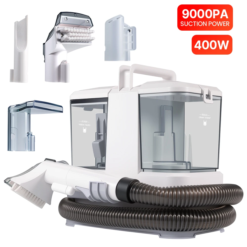 Draagbare Tapijtreiniger Machine 750W 15KPA Multifunctionele Handheld Mijt Remover Sofa Tapijt Natte Cleaner voor Sofa Autostoel
