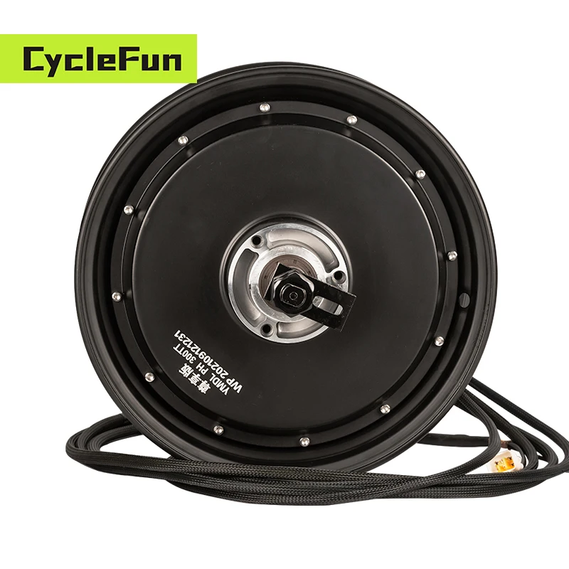 YMMOTOR 12*3.5inch Rated 5KW 50H Peak 8KW 72V WP High Power Electric Motorcycle BLDC Hub Motor 5000W