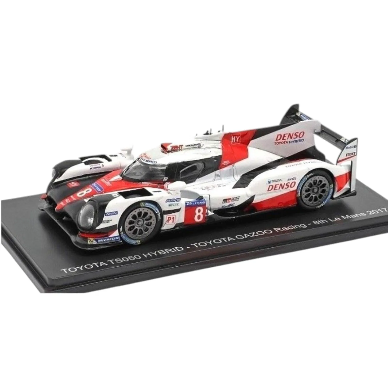 Spark, Ts050, voiture hybride japonaise conçue pour participer aux courses de vitesse et d'endurance au circuit, 24 heures de Le Mans 2017, échelle : 1:43, collection Hachette 24 heures de Le Mans,