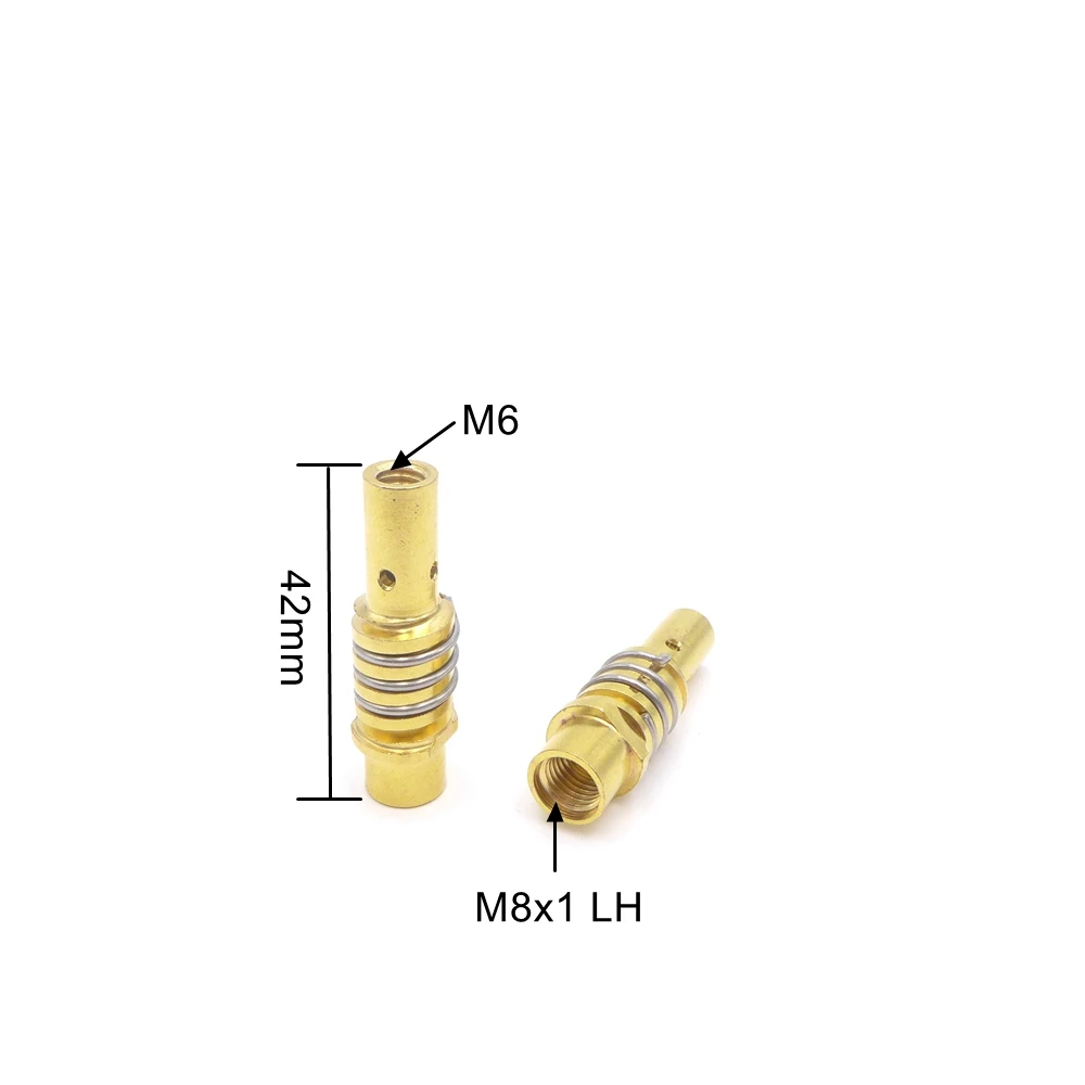 14 قطعة 15AK MB15 Mig شعلة لحام بندقية الاستهلاكية 0.6 0.8 0.9 1.0 1.2 مللي متر الاتصال تلميح مخروطي فوهة تلميح حامل