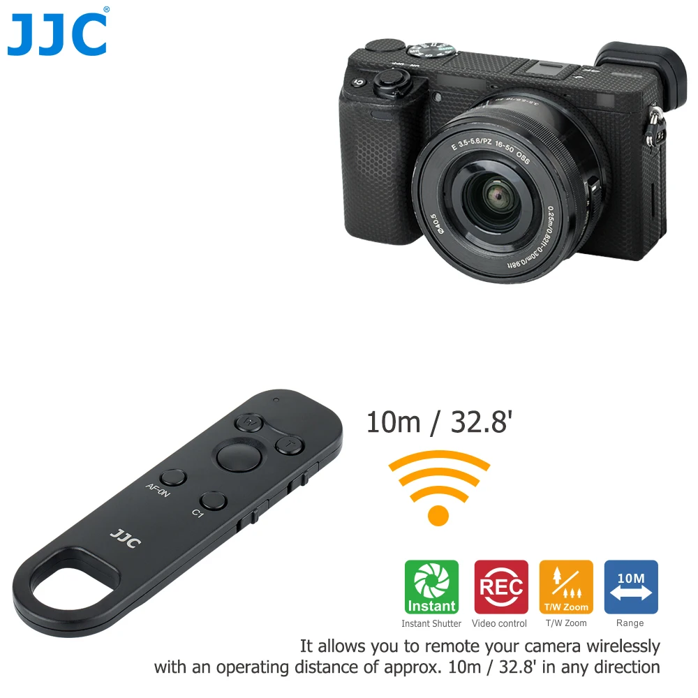 JJC RMT-P1BT Bluetooth Wireless Remote Control for Sony RX100 VII A6700 A6600 A6100 A7CR A7C II A7CII A7IV A7III A7R IV III A7