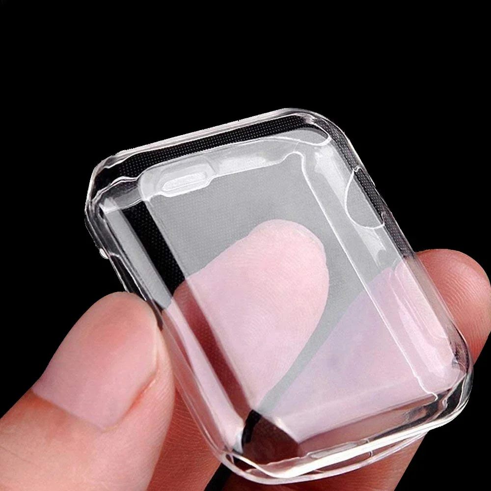 Displayschutzfolie für Apple Watch-Gehäuse 45 mm 41 mm 44 mm 49 mm 40 mm 42 mm TPU-Abdeckungszubehör iWatch-Serie 9 8 7 SE 6 5 4 3 Ultra 2
