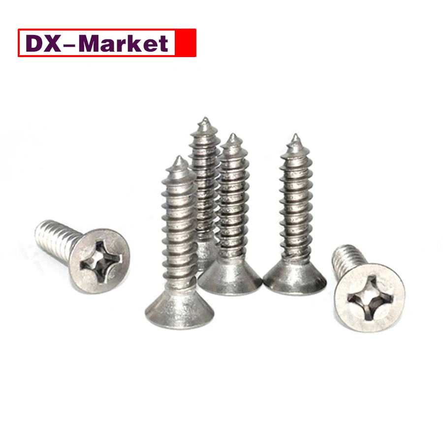 

ST4 Gr2 Titanium Countersunk Phillips Tapping Screw,E030