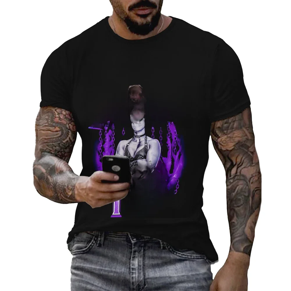 T-shirt à manches courtes et col rond pour homme, T-shirt noir, Wrestler, bal a Ripley, I'm Your Mami Graphic, monday Night, Mother's Day, Summer