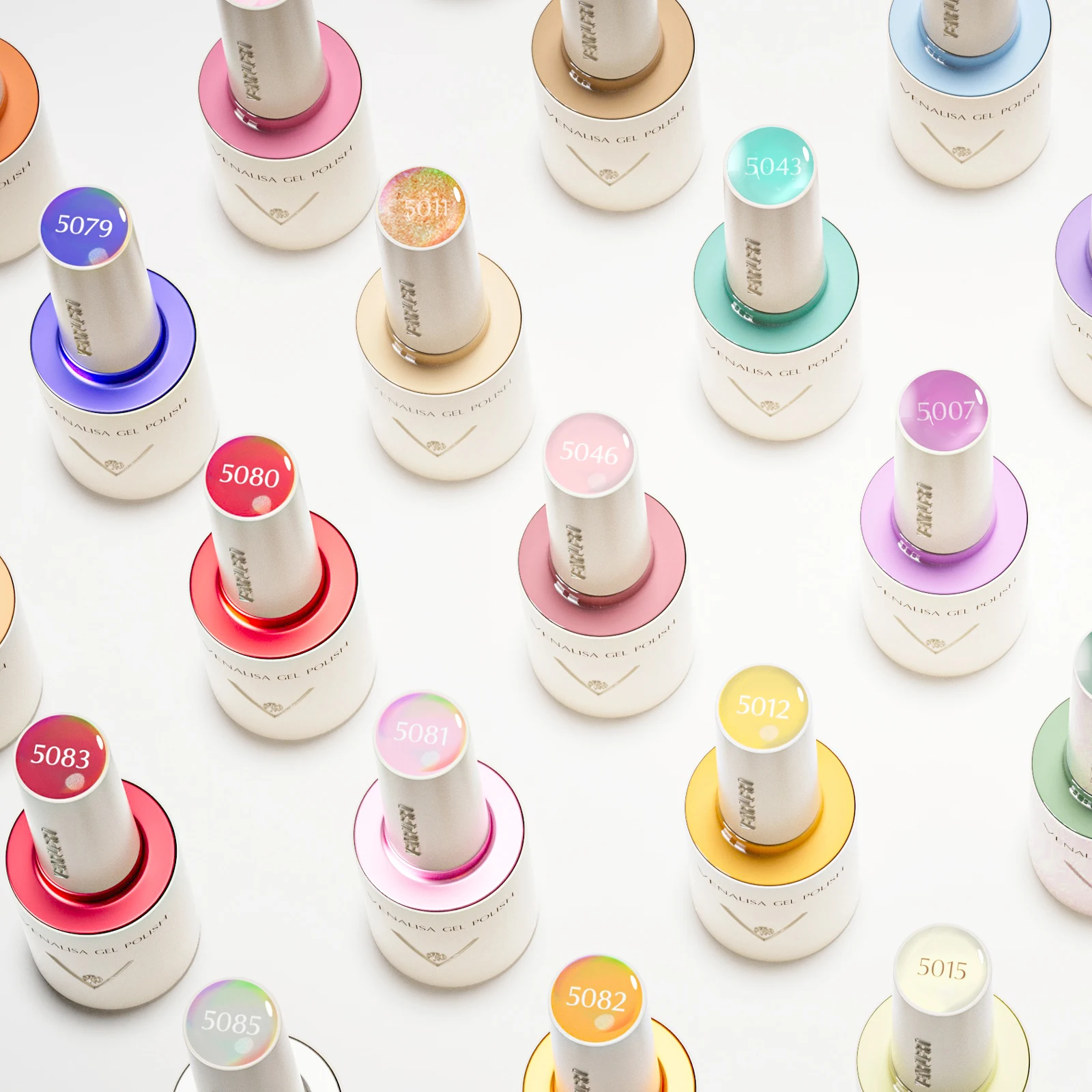 VENALISA 10ml Nagellack-Set, 18 Farben, UV-LED, Herbst/Winter, abziehbar, langanhaltend, hochglänzend, Basis- und Überlack für Salon und Heimgebrauch – Detail 1
