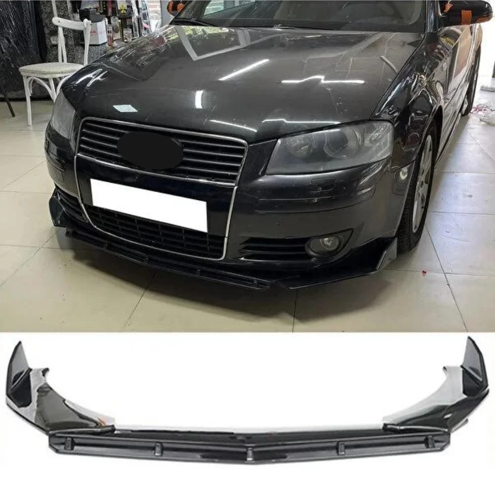 Brbs 3 Pcs Front Bumper Lip For Audi A3 8P 1996-2020 Body Kit Car Accessories Spoiler Diffuser Flap Sport Bumper Exterior Parts