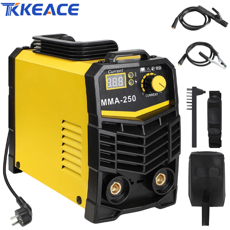 TKKEACE 250A Saldatrice per elettrodi Saldatrice Elettrodo Inverter Saldatrice Elettrodi Inverter Saldatore ad arco Avviatore