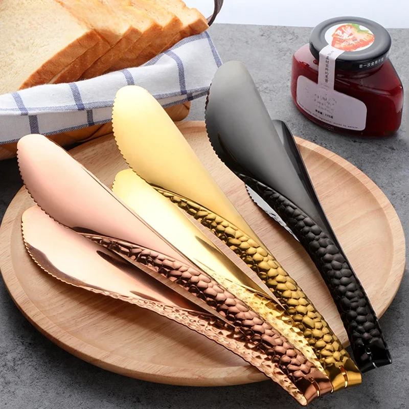 Pince à aliments anti-chaleur en acier inoxydable, pince à salade, pince de cuisine, pince à barbecue, pince à griller, ustensiles de cuisine