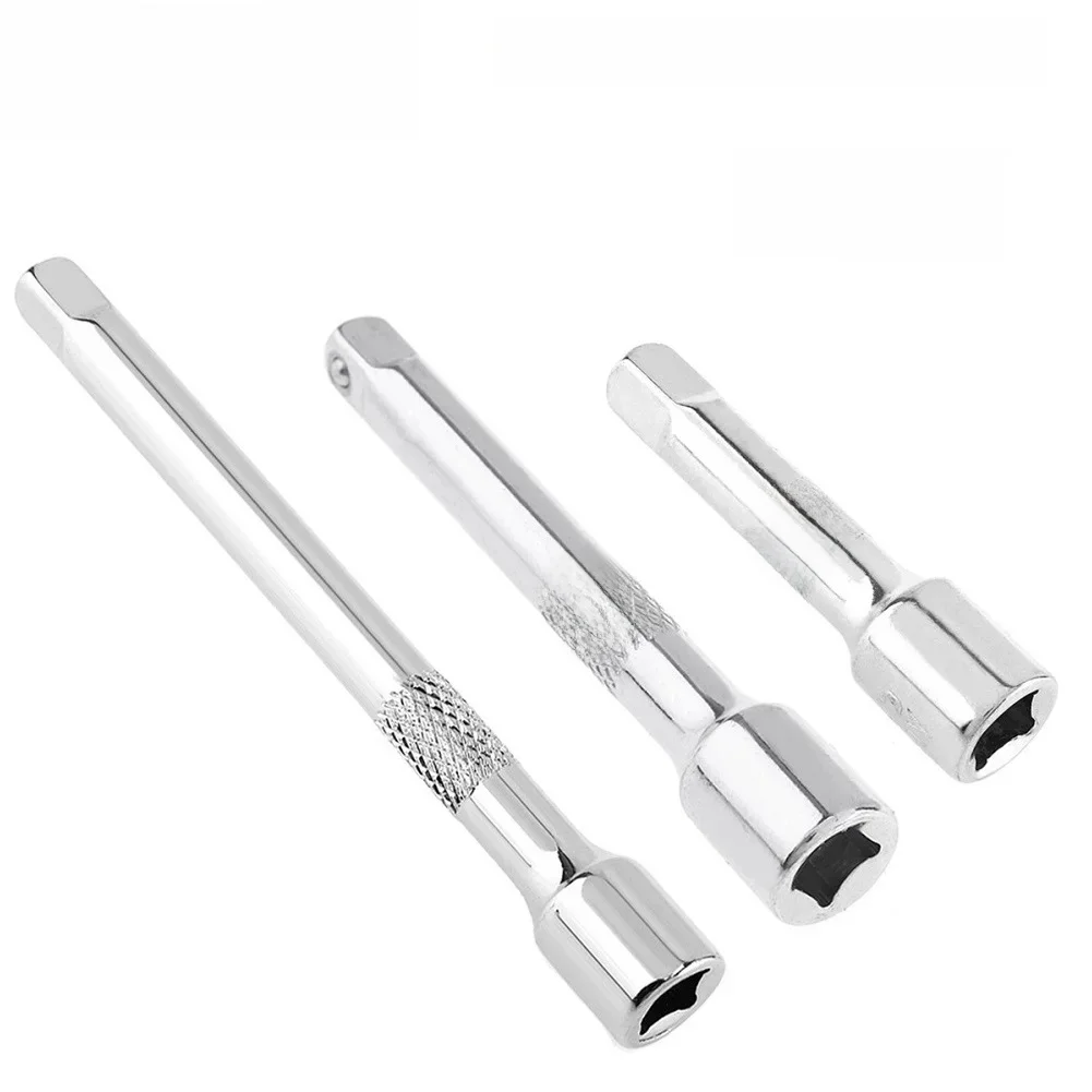 3 szt. 1/4 Cal klucz nasadowy z grzechotką przedłużka 50/75/100mm długi pręt tuleja kierownicza korbowód przedłużacz gniazda narzędzia ręczne — zdjęcie 2