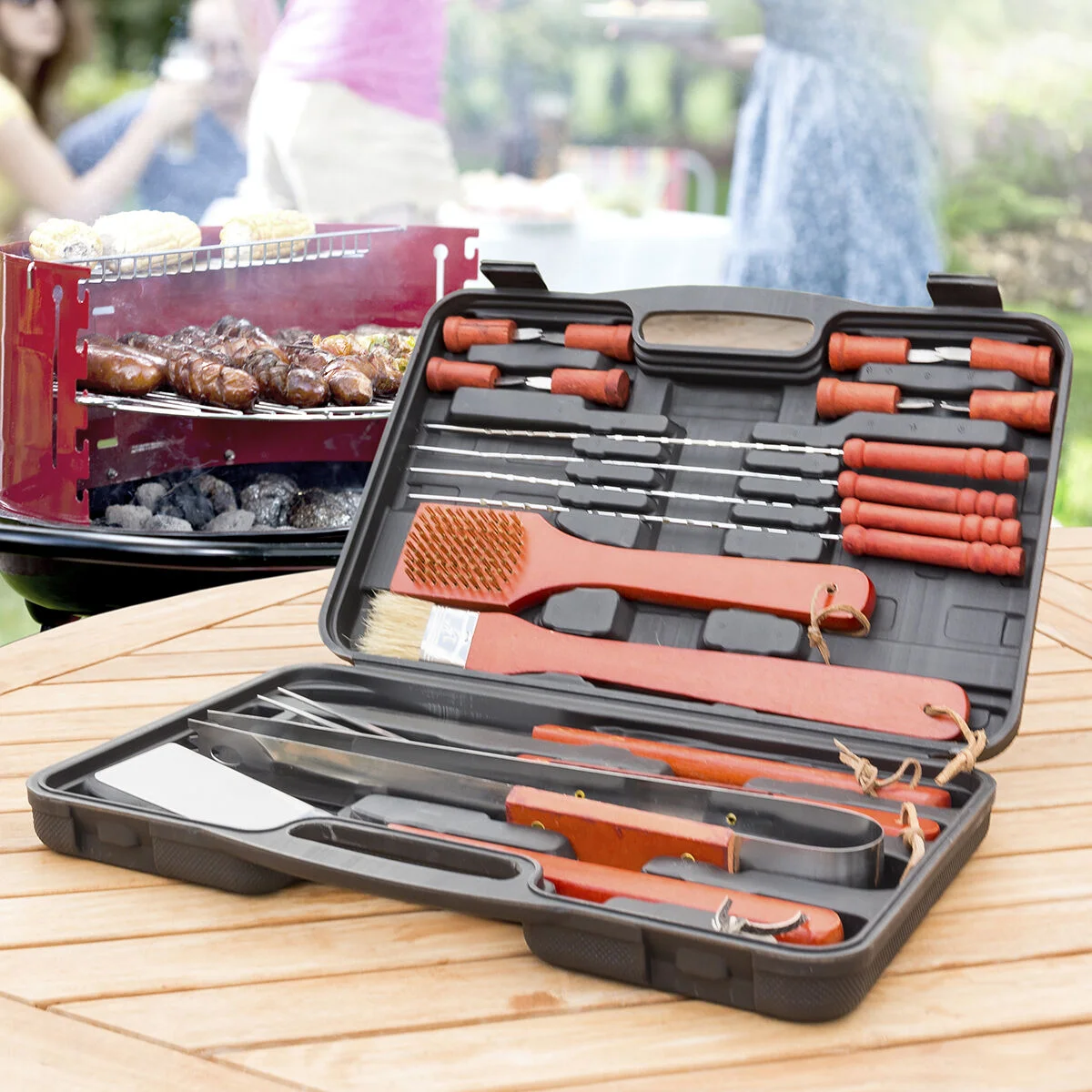 Barbecase koffer 18-delig