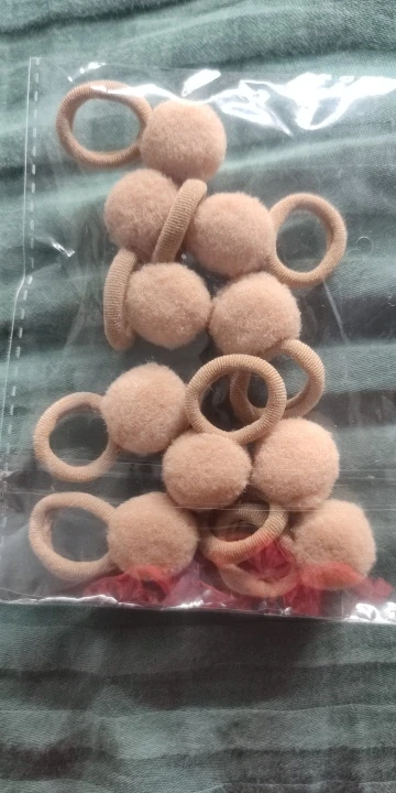 10/20pcs Sweet Colorful Elastic Hair Bands Plush Ball Rubber Band for Baby Girls Scrunchie Hair Ties Clip Kids Hair Accessories photo review