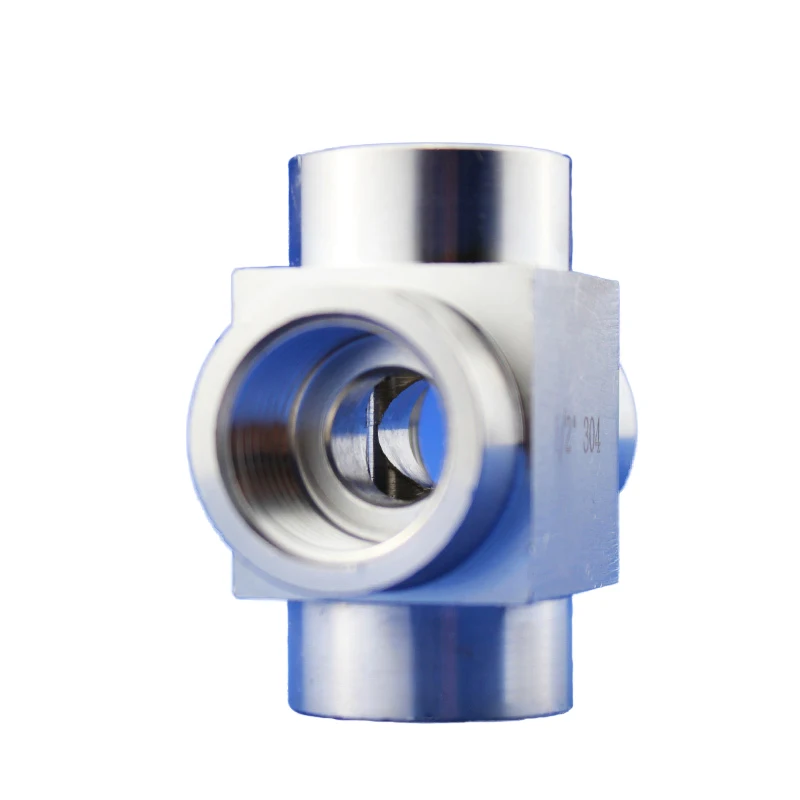 Stainless Steel High Pressure 4-way Nipple Fitting 300P 1/4