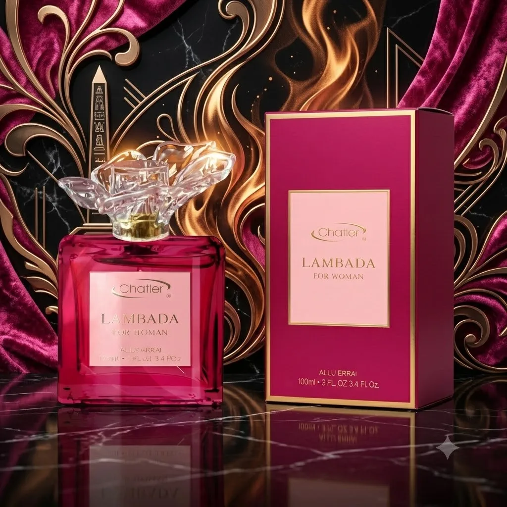 Lambada pour femmes 100ml - Chatler. Parfum pour femmes, Eau de Parfum, floral, fruité, gourmand, avec des notes de mangue, de fruit de la passion et de noix de coco.