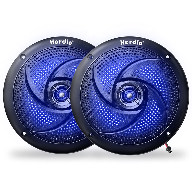 herdio-525-inch-marine-speakers-160w-waterproof-2-way-weather-resistant-led-lights-slim-low-profile-for-boat-rv-atv-utv-1-pair