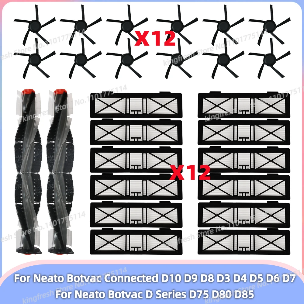 

Fit For Neato Botvac Connected D10 D9 D8 D3 D4 D5 D6 D7, D Series D75 D80 D85 Parts Main Side Brush Ultra Performance Filter