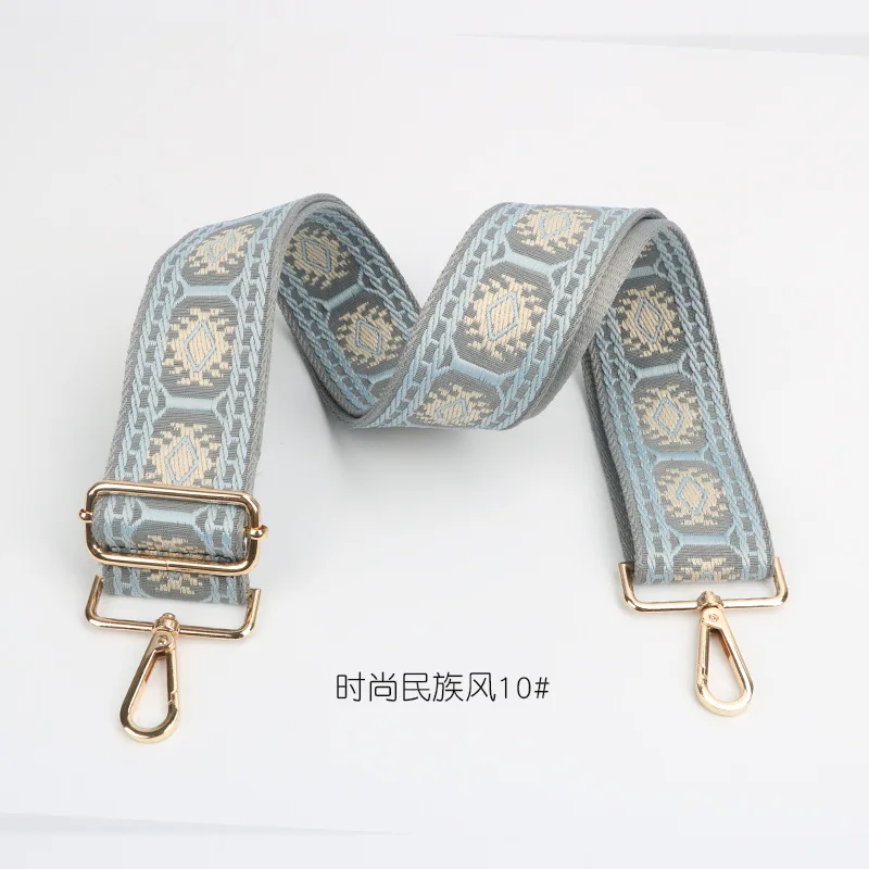 Woman Purse Straps for Crossbody Messenger Shoulder Bag Adjustable Embroidered Belts Straps Removable Handbag Accessories 5CM