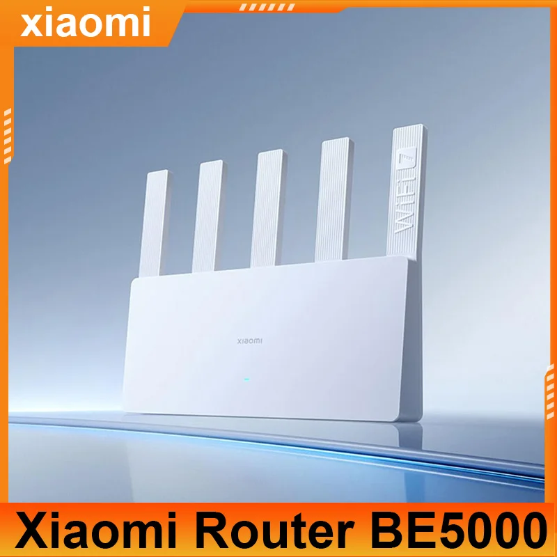 

Xiaomi BE5000 Router WIFI 7 Dual-core CPU 2.5G High-speed Network Port 5 Signal Amplifier WiFi Extender 2.4/5GHz Dual Broadband